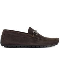 Dune - 'Brackon' Suede Slip-On Shoes - Lyst