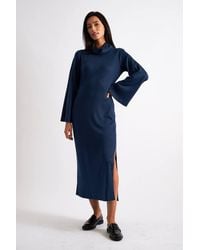 Louche - Gigi Brushed Marl Jersey Midi Dress - Lyst