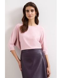 Phase Eight - Sculpted Draped Knit Jumper - Lyst
