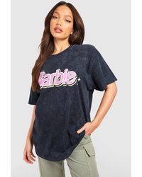 Boohoo - Tall Barbie License Washed Oversized T-shirt - Lyst