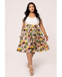 Hell Bunny - Benita 50's Style Floral Midi Skirt - Lyst