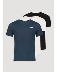 Bench - 3 Pack Cotton 'Danny' T-Shirts - Lyst