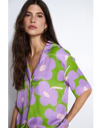 Warehouse - Short Sleeve Resort Shirt In Floral - Lyst