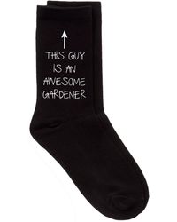 60 SECOND MAKEOVER - This Guy Is An Awesome Gardener Black Socks - Lyst