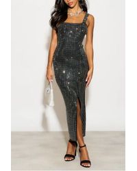 CY - Multi Diamond Sequin Maxi Dress - Lyst