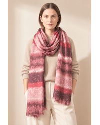 SARTA - Tierney Foil Speckled Ombre Striped Lightweight Scarf - Lyst