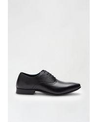 Burton - Black Leather Oxford Shoes - Lyst