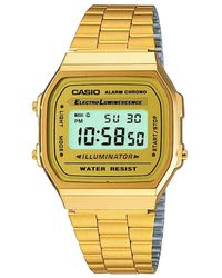 G-Shock - Classic Leisure Gold Plated Stainless Steel Quartz Watch - A168wg-9ef - Lyst