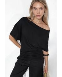 Busem - Boat Neck Jersey Blouse - Lyst