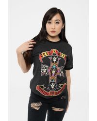 Guns N Roses - Appetite For Destruction Ringer T Shirt - Lyst