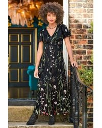 Joe Browns - Petite Dramatic Florals Embroidered Maxi Dress - Lyst