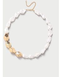 Dorothy Perkins - Gold And Pearl Bracelet - Lyst