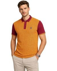 Lambretta - Houndstooth Polo Shirt - Lyst
