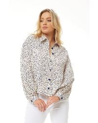 Liquorish - Heart Print Shirt - Lyst