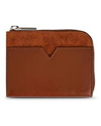 Jones Bootmaker - Ventra Leather Wallet With Suede Accent - Lyst