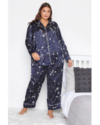 Yours - Contrast Piping Pyjama Set - Lyst