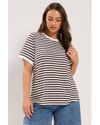 Yours - Stripe Ringer T-Shirt - Lyst