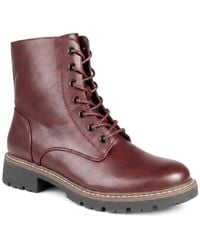Pavers - Lace Up Ankle Boots With Warm Lining - Lyst