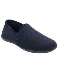 Lotus - 'Peter' Textile Full Slippers - Lyst