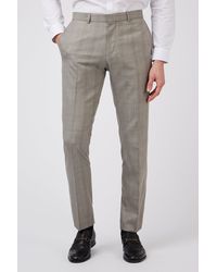 Limehaus - Check Slim Fit Trousers - Lyst