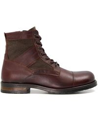 Dune - 'cornered' Leather Casual Boots - Lyst
