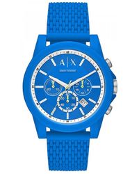 Armani Exchange - Nylon Fashion Analogue Quartz Watch - Ax1345 - Lyst