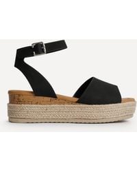 Linzi - Nirvana Nubuck Flatform Sandals - Lyst