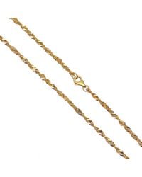 Raina Jewels - 22Ct Fancy Twisted Ripple Chain Necklace 18 Inches 2.4Mm Width - Lyst
