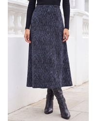 Roman - Abstract Diamond Print Midi Skirt - Lyst