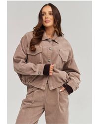 Love Lace - Everyday Corduroy Collared Cord Jacket With Pockets - Lyst