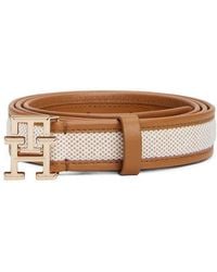 Tommy Hilfiger - Logo 2.5 Canvas Belt Cognac - Lyst