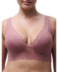 Chantelle - Easy Feel Floral Touch Wirefree Triangle Bralette - Lyst