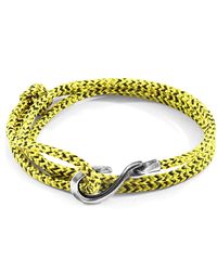 Anchor and Crew - Heysham Silver And Rope Bracelet - Lyst