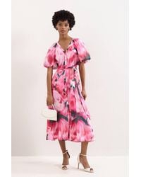 Phase Eight - Petite Caterina V-Neck Midi Dress - Lyst