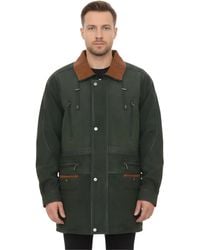 Infinity Leather - Nubuck Leather Parka Coat- Gatton - Lyst