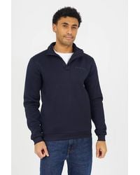 Brave Soul - Quarter Zip Sweatshirt - Lyst