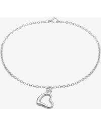 T.H.Baker - 9Ct 18Cm Heart Charm Bracelet 5.24.6591 - Lyst