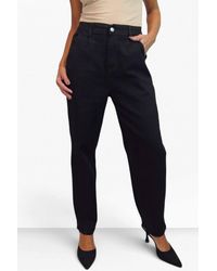 Paulo Due - High Waist Denim Barrel Leg Jeans - Lyst