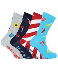 Boxt Socks - 4 Pairs Soft Cotton Sweet Shop Candy Novelty Socks In A Gift Box - Lyst