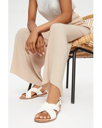 Dorothy Perkins - Wide Fit White Comfort Freed Sandal - Lyst