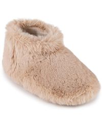 Totes - Faux Fur Short Boot Slippers - Lyst