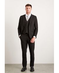 Burton - Slim Fit Black Essential Suit Jacket - Lyst