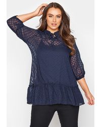 Yours - Frill Hem Top - Lyst