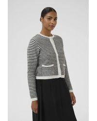 Kaffe - Kaellery Button Round Neck Cardigan - Lyst