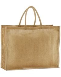 Westford Mill - Contrast Starched Jute Tote Bag - Lyst