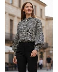 Louche - Clancy Candy Bud Print Long Sleeve Blouse - Lyst