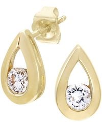 Jewelco London - 9Ct Round 1/3Ct Diamond Solitaire Stud Earrings - Lyst