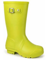 Spot on - Buckle Detail Tall Wellington Boots - Lyst