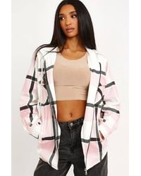 Stylewise - Thick Checked Shacket - Lyst