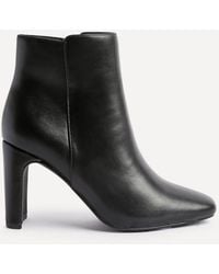 Linzi - Glance Faux Leather Block Heel Ankle Boot - Lyst